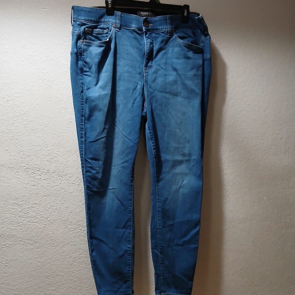 Torrid Blue Bombshell Skinny Jeans